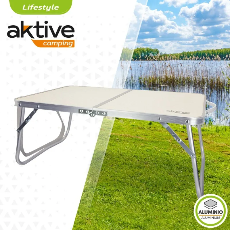 Sulankstomas stalas Aktive Kreminė 60 x 25 x 40 cm (4 vnt.)