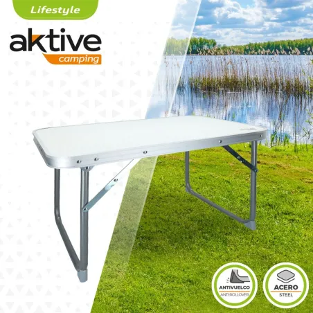 Sulankstomas stalas Aktive Balta 60 x 40 x 40 cm (4 vnt.)