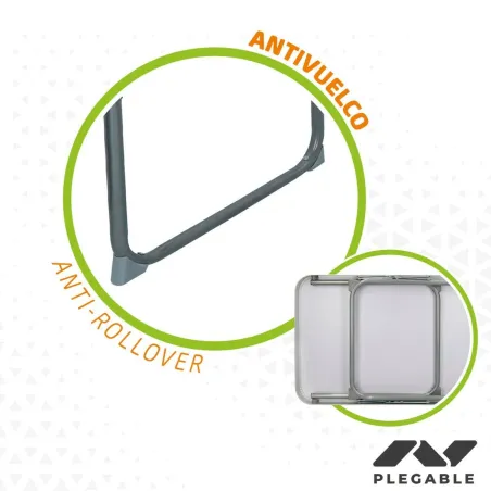 Sulankstomas stalas Aktive Balta 60 x 40 x 40 cm (4 vnt.)