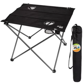 Sulankstomas stalas Aktive Juoda Tekstilė 61 x 51 x 50 cm (4 vnt.)