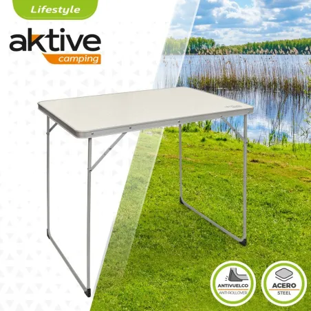 Sulankstomas stalas Aktive Balta 80 x 70 x 60 cm (4 vnt.)