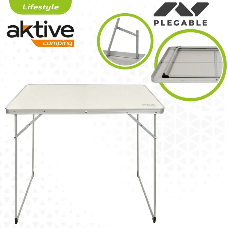 Sulankstomas stalas Aktive Balta 80 x 70 x 60 cm (4 vnt.)