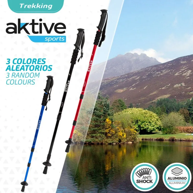 Vaikščiojimo lazda Aktive Aliuminis 135 cm (10 vnt.)