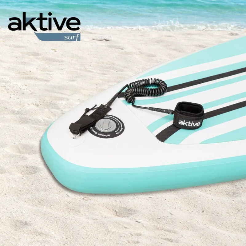 Leash Aktive Musta 20 cm Spiraali SUP-lauta