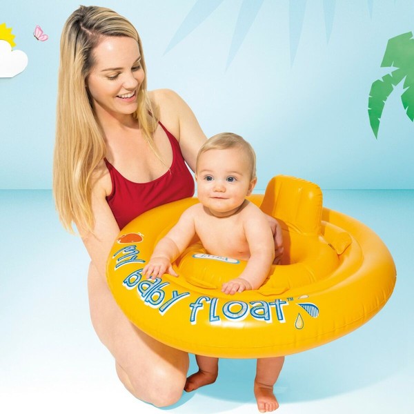Kūdikio plūdė Intex Geltona 70 x 25 x 70 cm (12 vnt.)