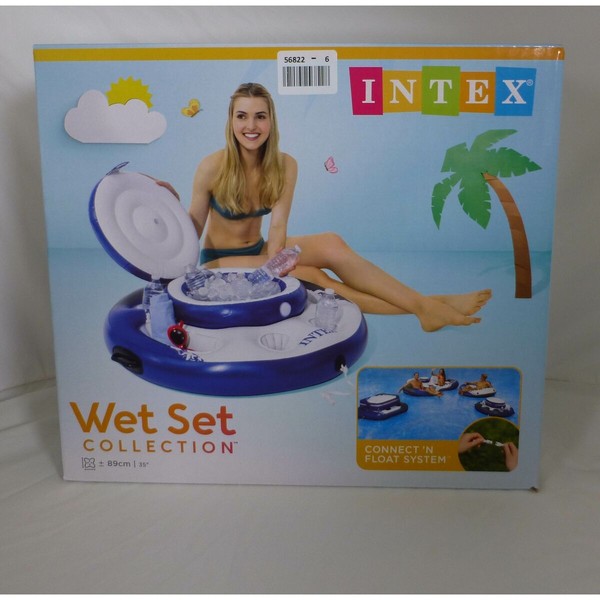 Floating Inflatable Cooler Intex Mega Chill 89 x 35 x 89 cm (6 Units)