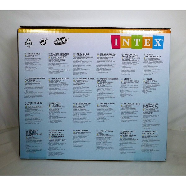Floating Inflatable Cooler Intex Mega Chill 89 x 35 x 89 cm (6 Units)