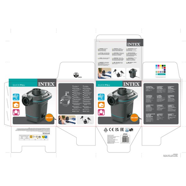 Elektrinė oro pompa Intex Quick Fill Investuotina 220-240 V (6 vnt.)