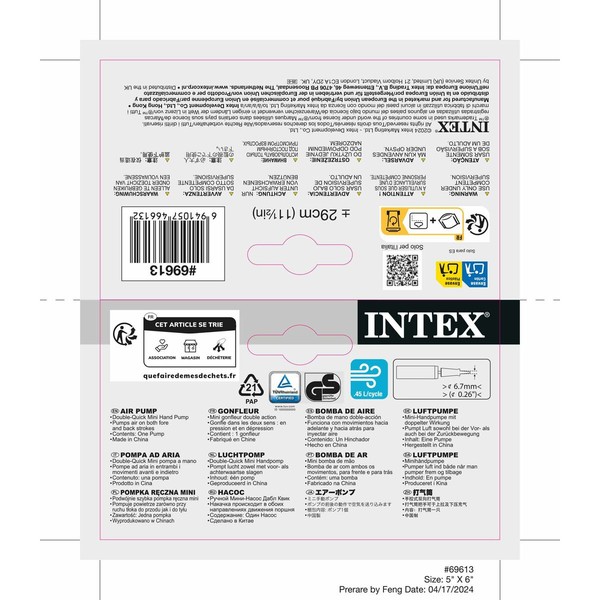 Oro siurblys Intex Mini (24 vnt.)