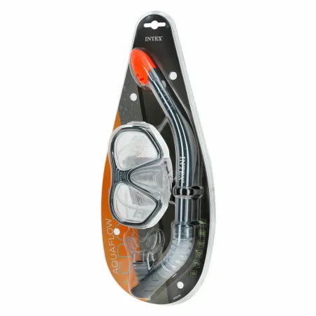 Snorkel Goggles and Tube Intex Reef Rider Blue (6 Units)