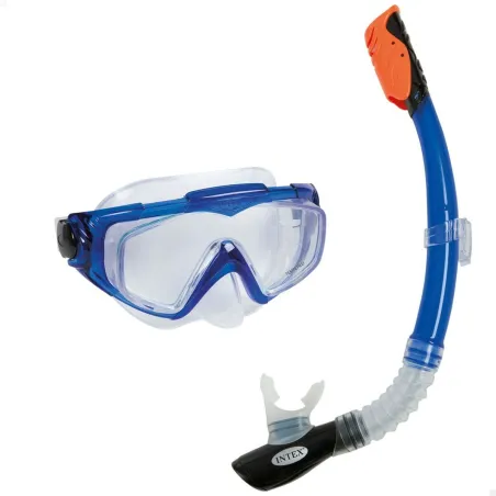 Snorkel Goggles and Tube Intex Aqua Pro Blue (6 Units)