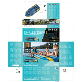 Pripučiama valtis Intex Challenger 3 295 x 43 x 137 cm