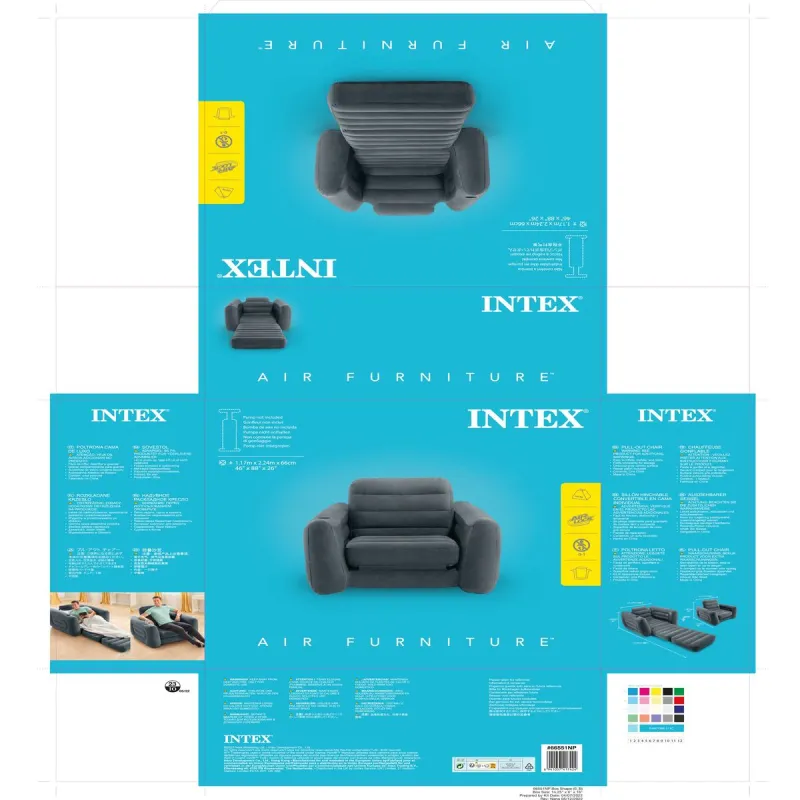 Piepūšamais dīvāns Intex Pull-Out