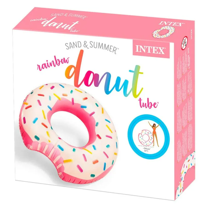 Inflatable Floating Doughnut Intex 107 x 99 x 23 cm