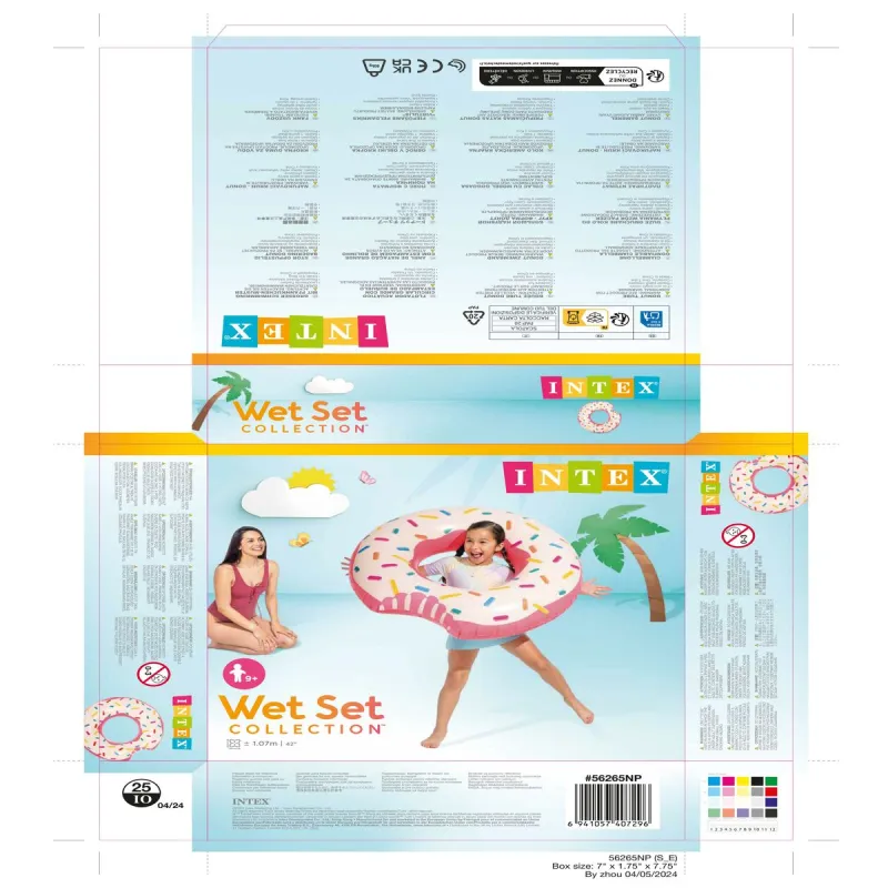 Inflatable Floating Doughnut Intex 107 x 99 x 23 cm