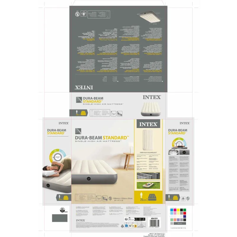 Pripučiama lova Intex Dura-Beam Standard 99 x 25 x 191 cm