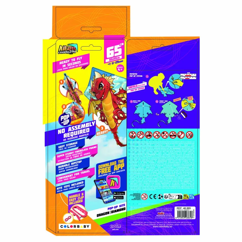Komēta Eolo Pop-up Dimanta 58 x 69 x 4 cm 12 gb.