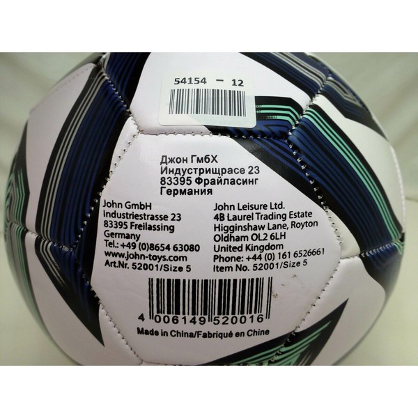 Jalkapallo John Sports Classic 5 Ø 22 cm Tekonahka (12 osaa)
