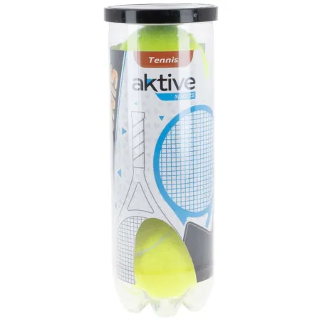Tennispallot Aktive 3 Kappaletta Keltainen 12 osaa