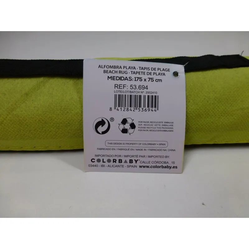 Beach Towel Aktive PVC 175 x 0,5 x 75 cm (12 Units)