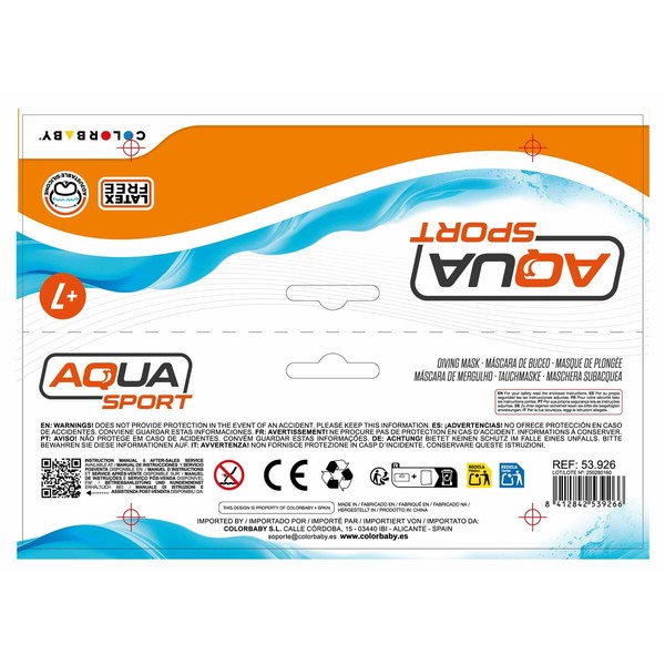 Sukellusmaski AquaSport (12 osaa)