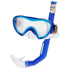 Snorkel Goggles and Tube AquaSport Blue Black Children's (12 Units)