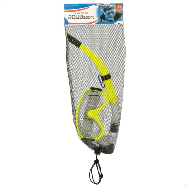 Snorkel Goggles and Tube AquaSport Yellow Blue (6 Units)