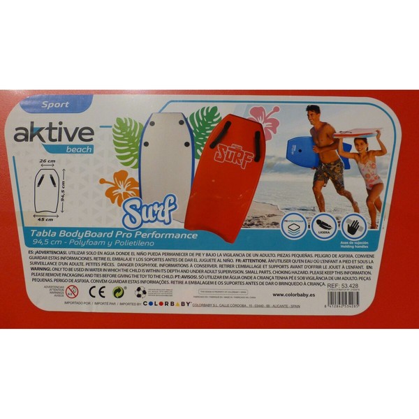 BodyBoard Aktive Pro Performance 48 x 94,5 x 5,5 cm
