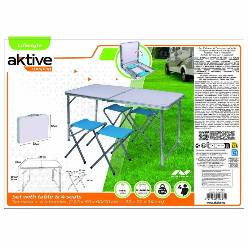 Table Aktive 120 x 70 x 60 cm