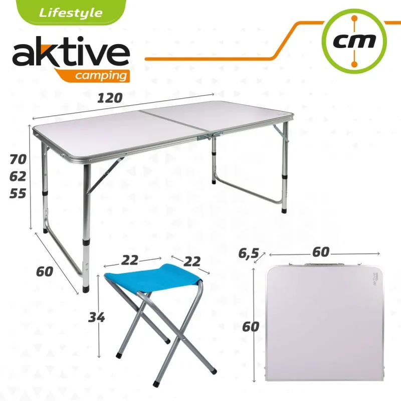 Table Aktive 120 x 70 x 60 cm