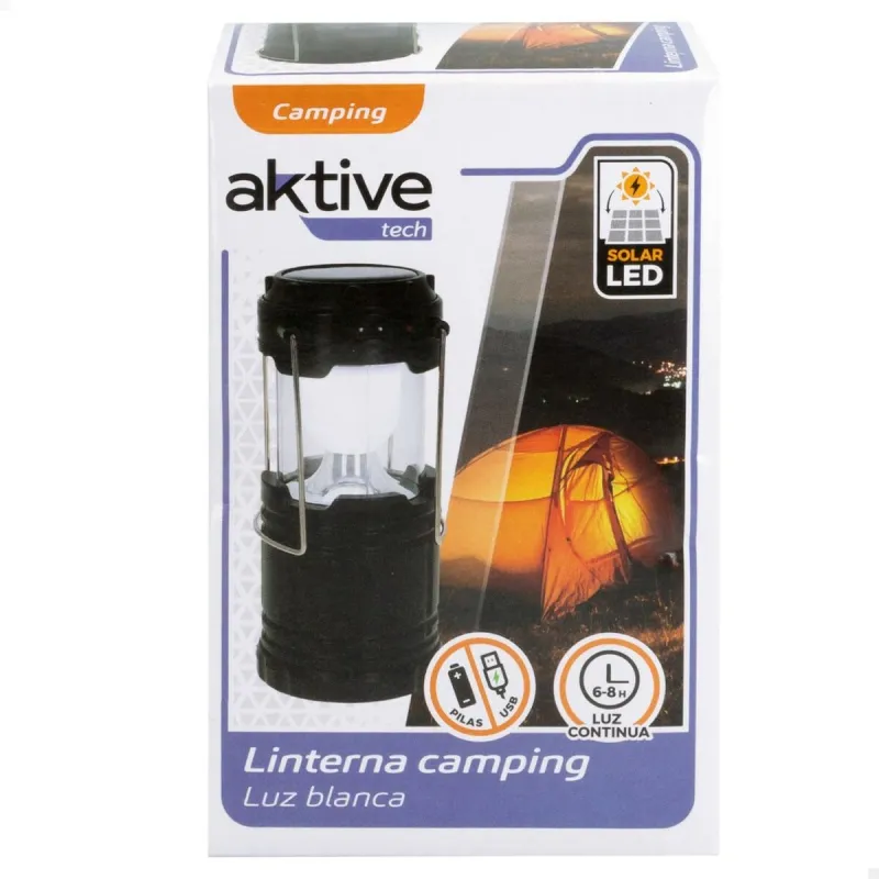Лампа для кемпинга Aktive Чёрный (6 штук)