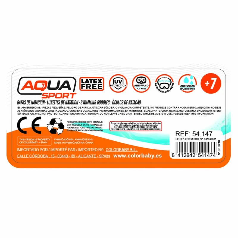 Детские очки для плавания AquaSport Aqua Sport (6 штук)