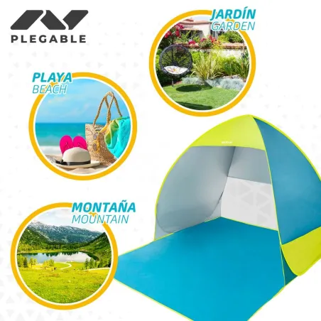 Beach Windscreen Aktive 160 x 110 x 140 cm Blue Green (6 Units)