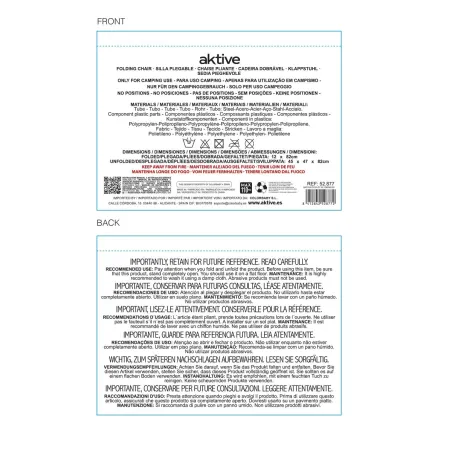 Folding Chair Aktive Grey Tray