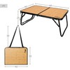 Sulankstomas stalas Aktive Juoda 60 x 25 x 40 cm