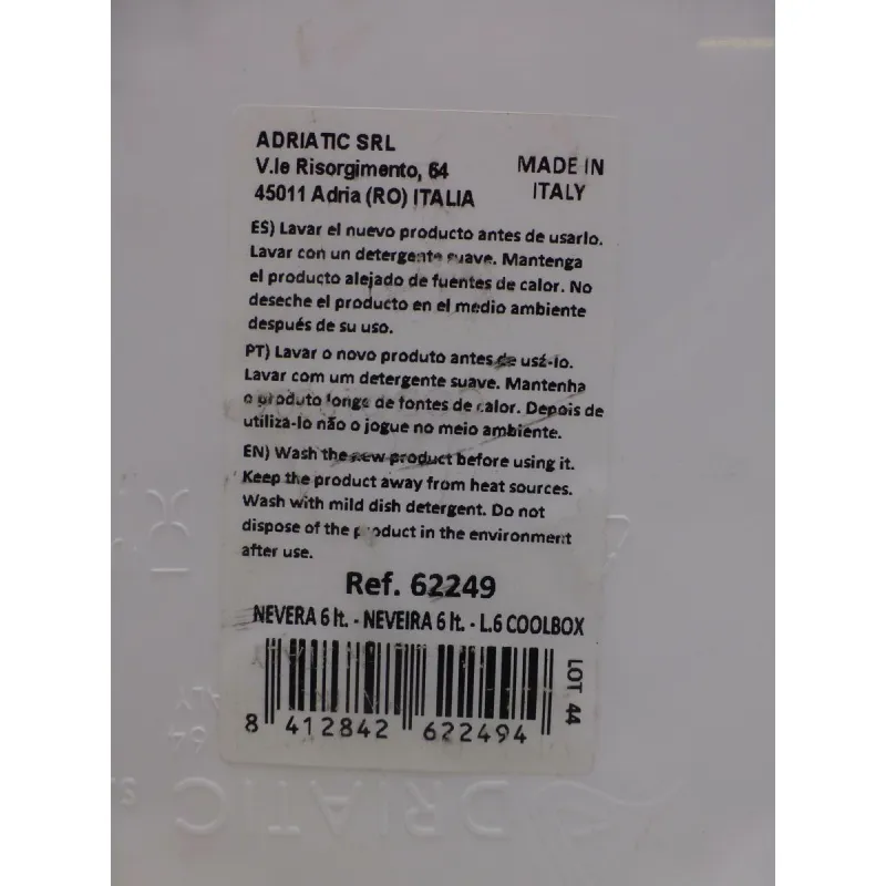 Portable Fridge Aktive 6 L Blue Plastic