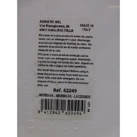 Portable Fridge Aktive 6 L Blue Plastic