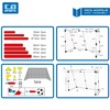 Football Goal Colorbaby 190 x 132 x 90 cm (2 Units)