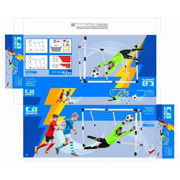 Football Goal Colorbaby 190 x 132 x 90 cm (2 Units)