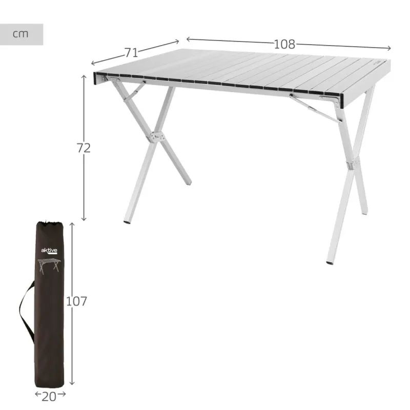 Sulankstomas stalas Aktive 108 x 72 x 71 cm (2 vnt.)