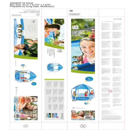 Removable pool Intex 183 x 38 x 183 cm