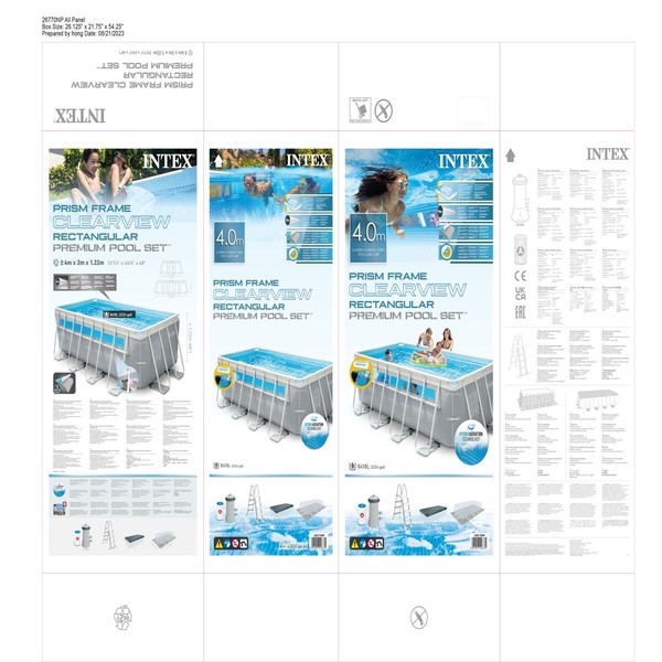 Removable pool Intex 400 x 122 x 200 cm