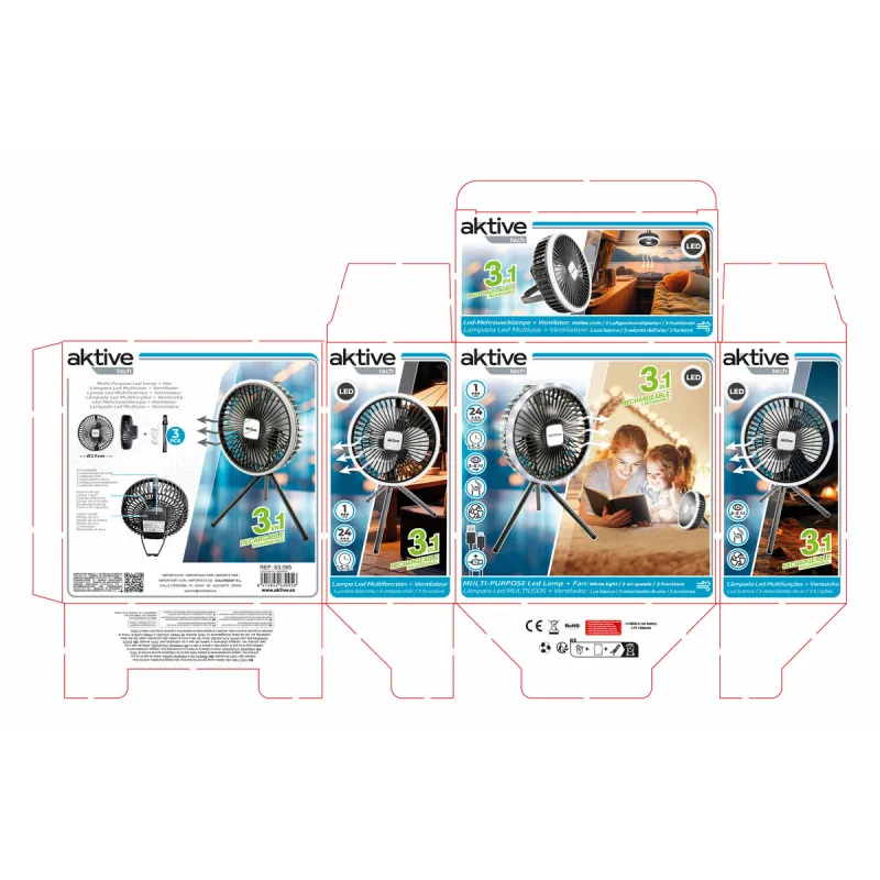Lamppu LED Aktive ABS (6 osaa)