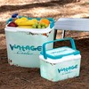 Portable Rigid Cooler Aktive Blue Plastic 24 L 37 x 35 x 27 cm (2 Units)