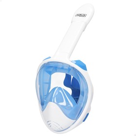 Snorkelling mask with sports camera support AquaSport Blue White (4 Units)