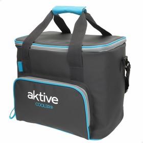 Portable Fridge Aktive Black Polyester PEVA Foam 20 L 32 x 28 x 23 cm (4 Units)
