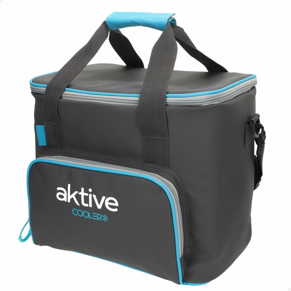 Portable Fridge Aktive Black Polyester PEVA Foam 20 L 32 x 28 x 23 cm (4 Units)