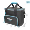 Portable Fridge Aktive Black Polyester PEVA Foam 20 L 32 x 28 x 23 cm (4 Units)