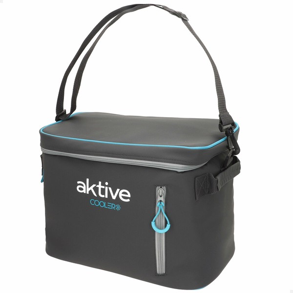 Portable Fridge Aktive Black Polyester PEVA Foam 18 L 34 x 26 x 21 cm (6 Units)