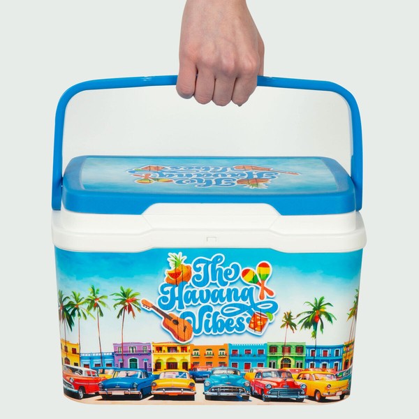 Portable Rigid Cooler Aktive Blue Plastic 5 L 28 x 19 x 21 cm (6 Units)